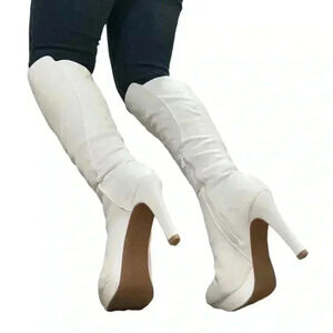 White High Heel Boots